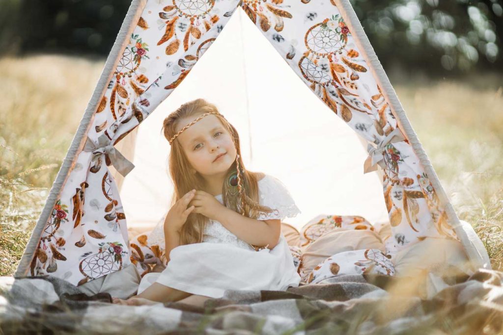 un tipi pour jardin