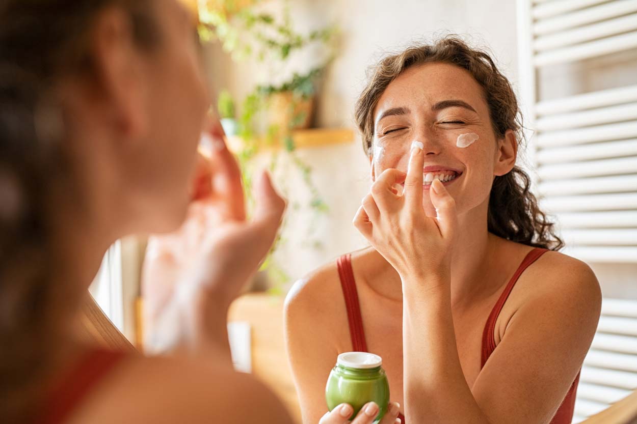 Une crème pour visage bio