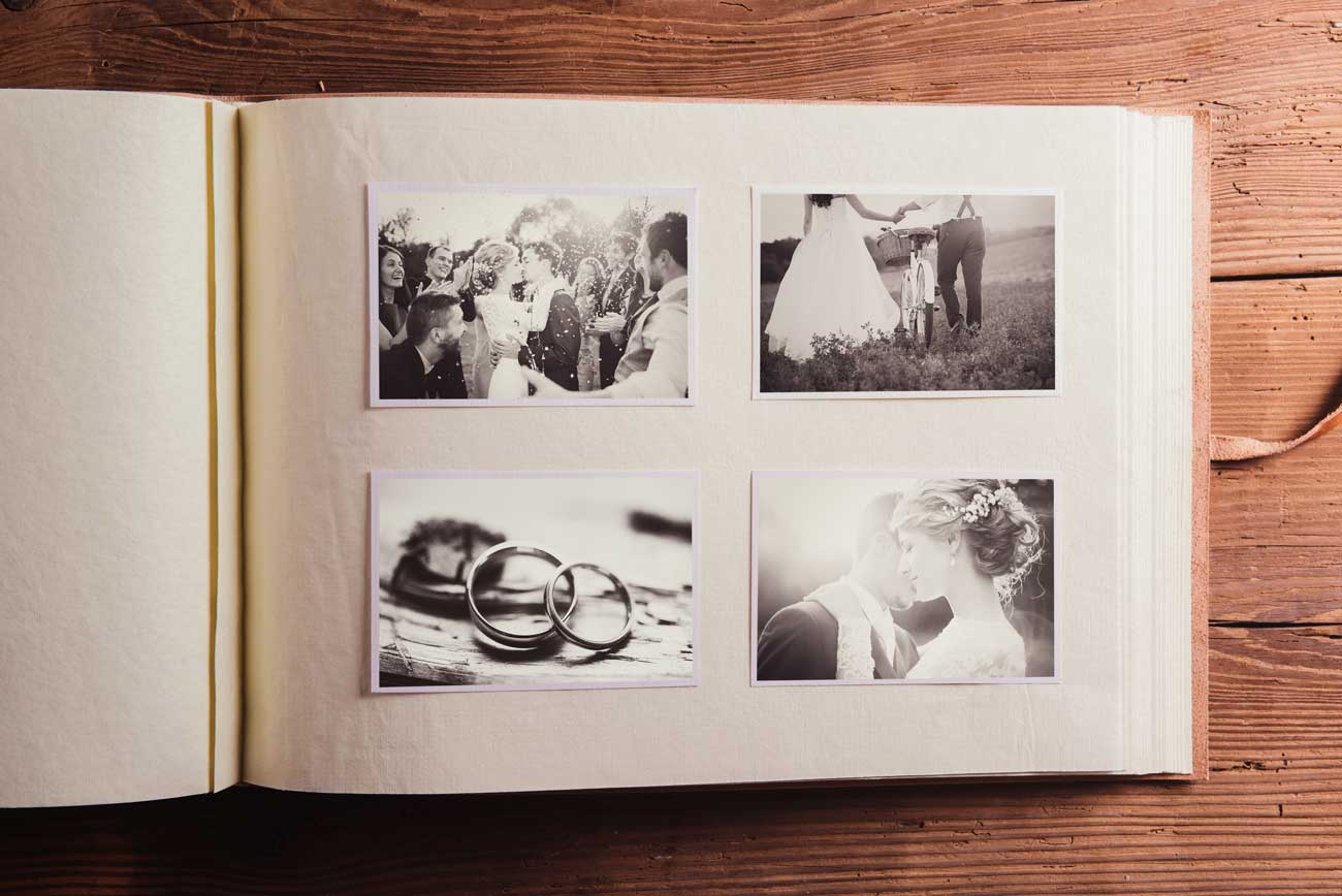 faire imprimer un album souvenir de photos de mariage