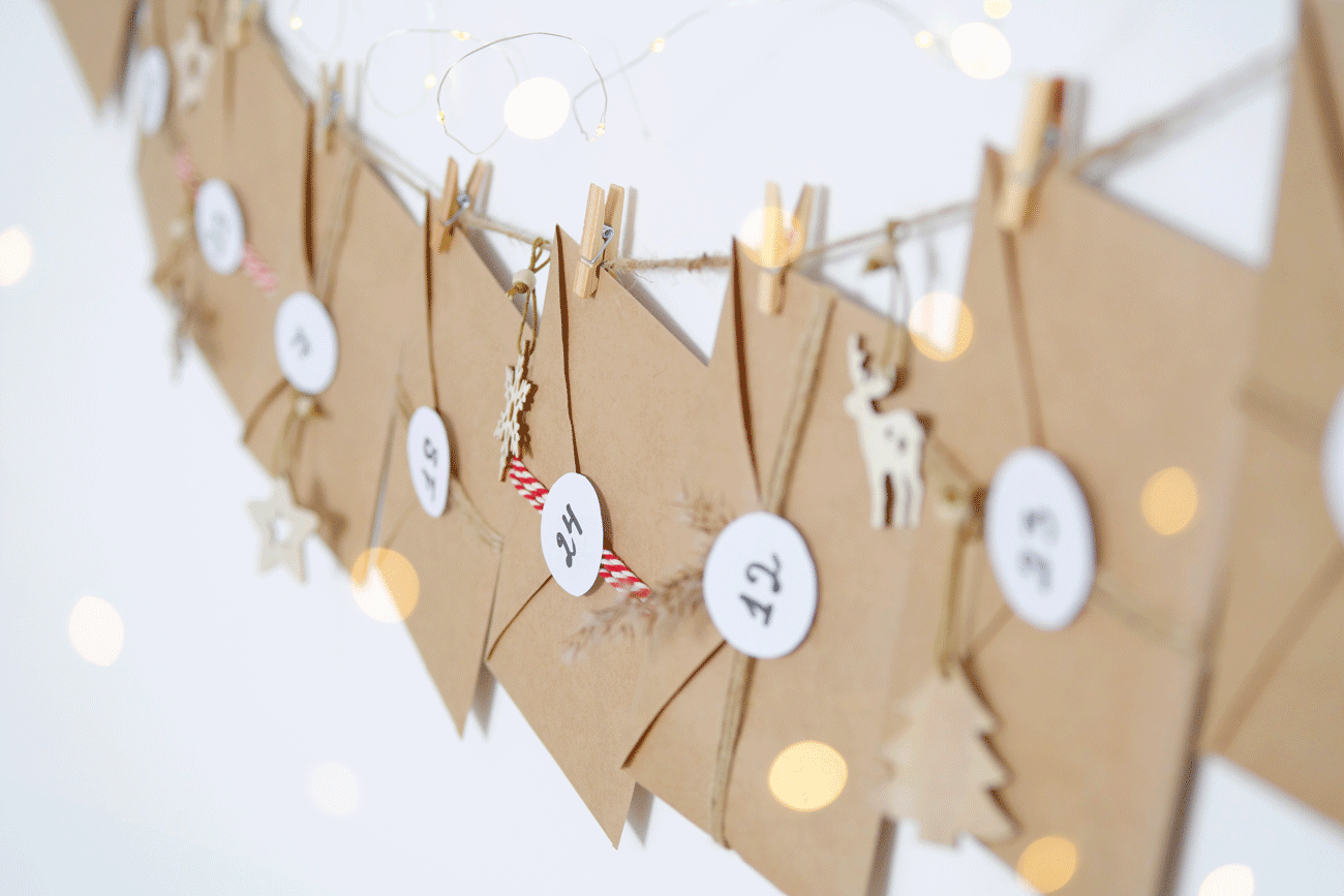 Créez vous-même un calendrier de l’Avent tendance en récup’