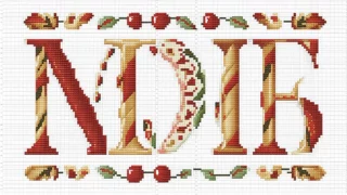 Broderie pour débutantes : grilles gratuites d’alphabet au point de croix à télécharger