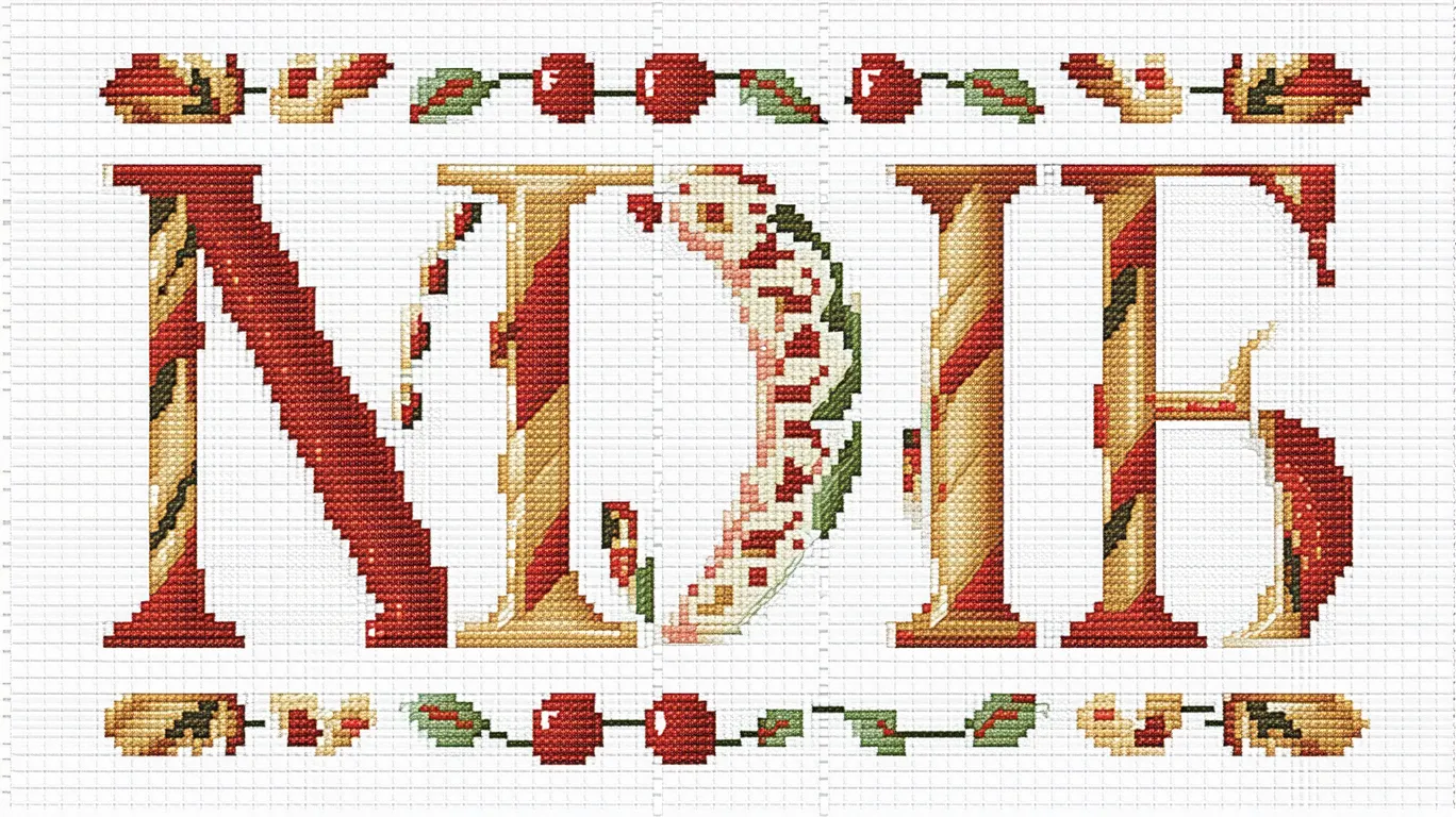 Broderie pour débutantes : grilles gratuites d’alphabet au point de croix à télécharger