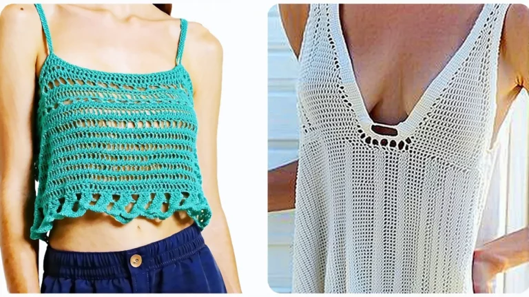 Débardeurs au crochet : 10 modèles gratuits pour sublimer votre silhouette cet été