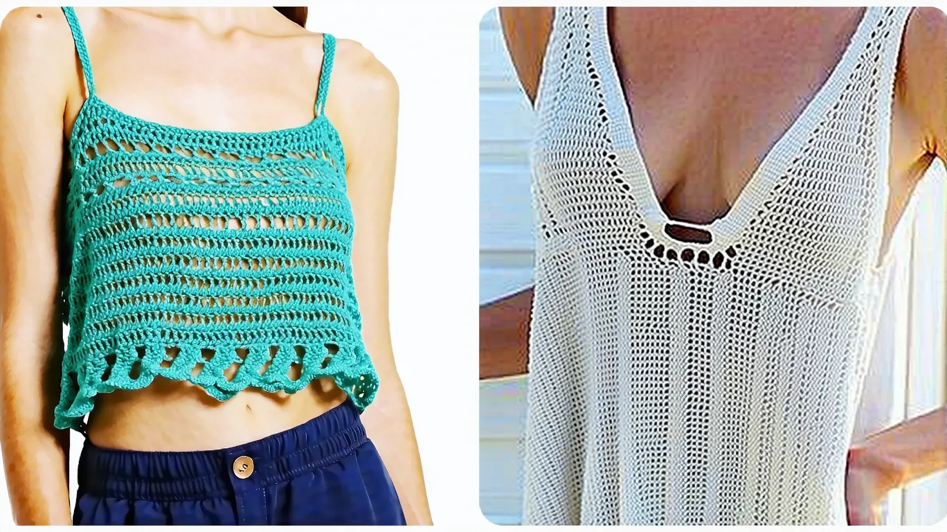 Débardeurs au crochet : 10 modèles gratuits pour sublimer votre silhouette cet été