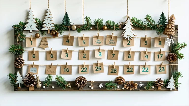 DIY facile : fabriquez un calendrier de l’Avent avec des matériaux recyclés