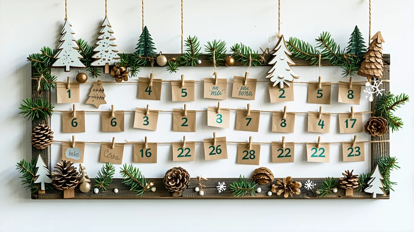 DIY facile : fabriquez un calendrier de l’Avent avec des matériaux recyclés