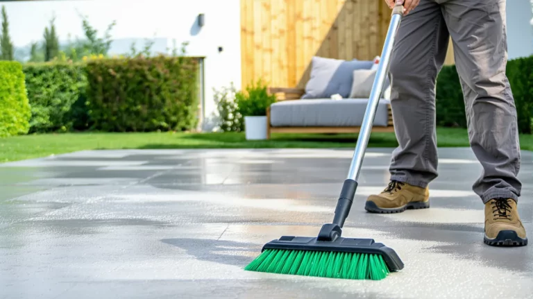 Les secrets des grands-mères pour nettoyer une terrasse en béton sans effort