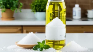 Mélange miracle : vinaigre blanc, sel et bicarbonate pour une maison étincelante