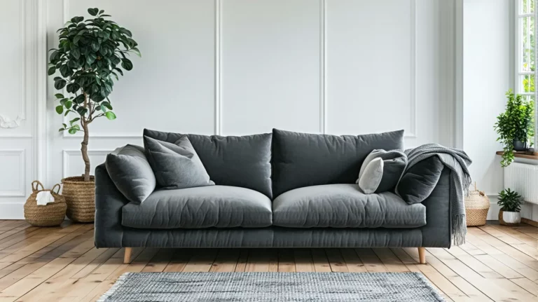 Comment créer un salon cosy avec un canapé gris foncé ? Avant/Après bluffants