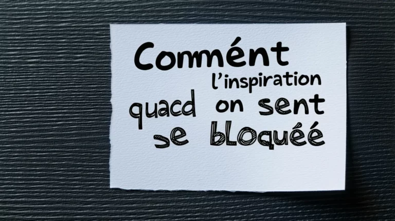 Comment retrouver l’inspiration quand on se sent bloquée