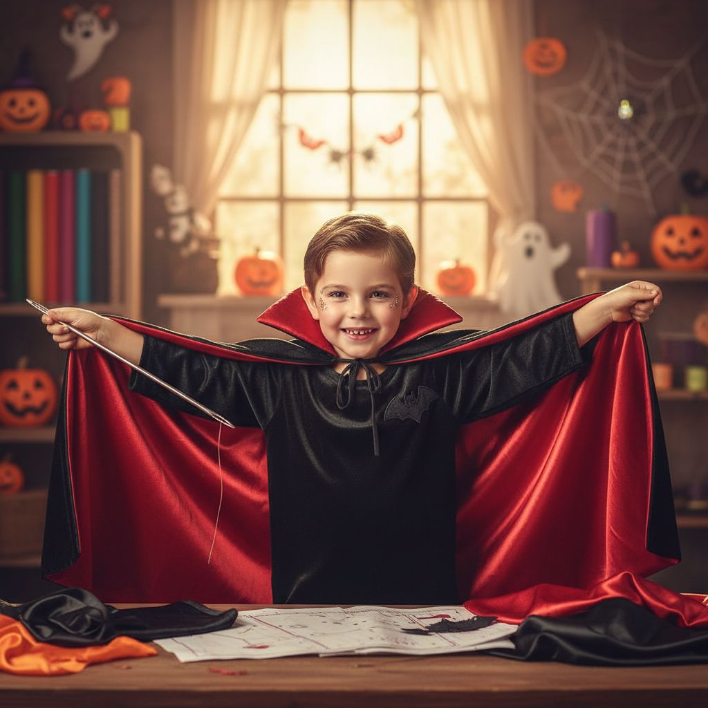 Coudre une cape de vampire : le guide facile et fantastique pour enfant
