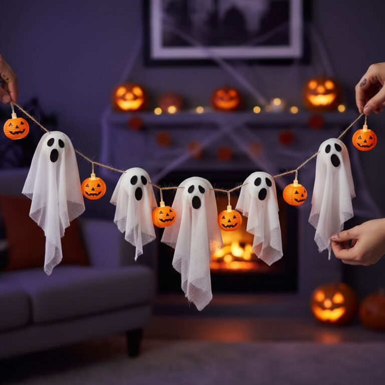 Créer une guirlande de fantômes : le tutoriel effrayant et facile