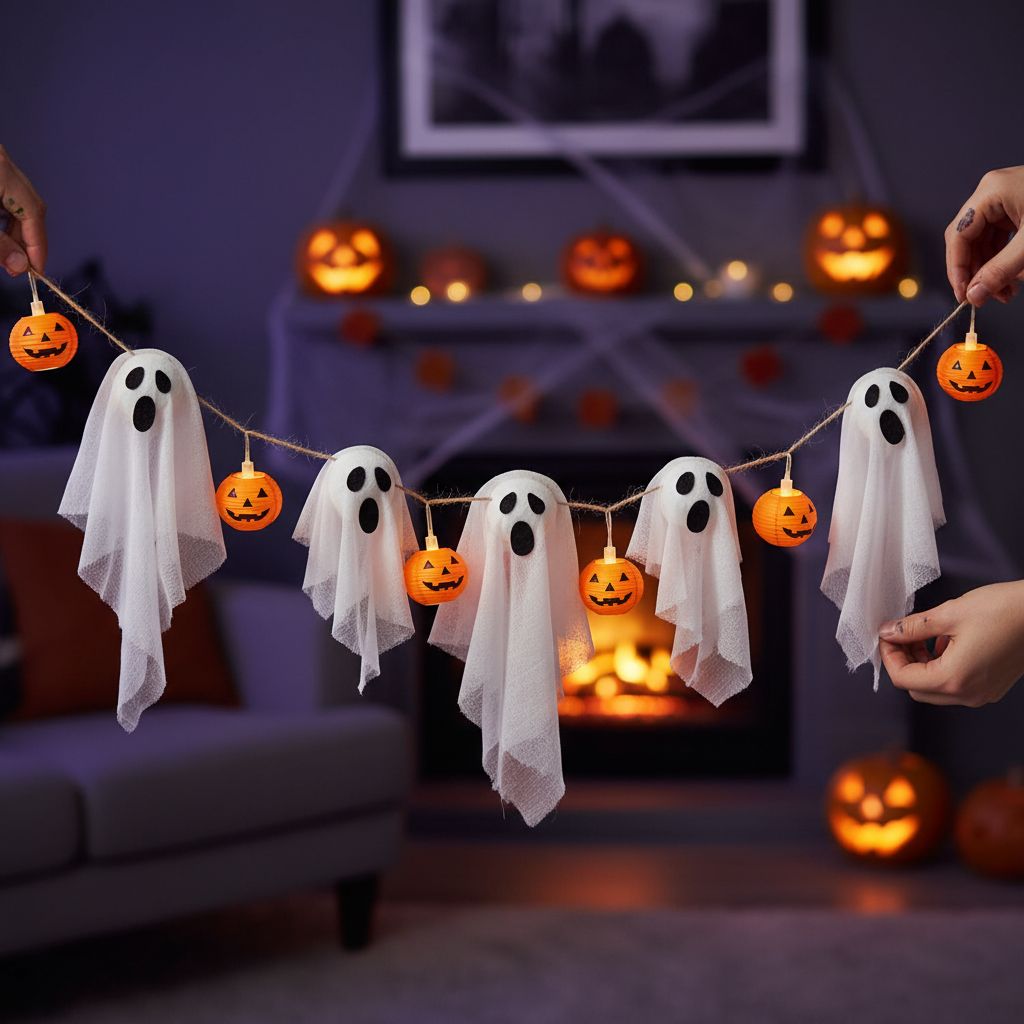 Créer une guirlande de fantômes : le tutoriel effrayant et facile