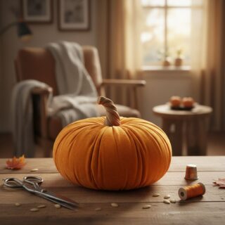 Coudre un coussin citrouille : le tuto express incroyablement facile