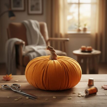 Coudre un coussin citrouille : le tuto express incroyablement facile