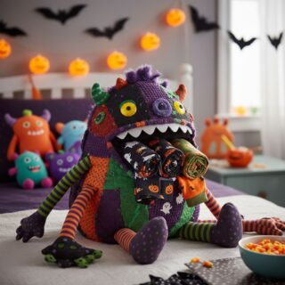 Range-pyjama monstre Halloween : Créez un merveilleux accessoire enfant