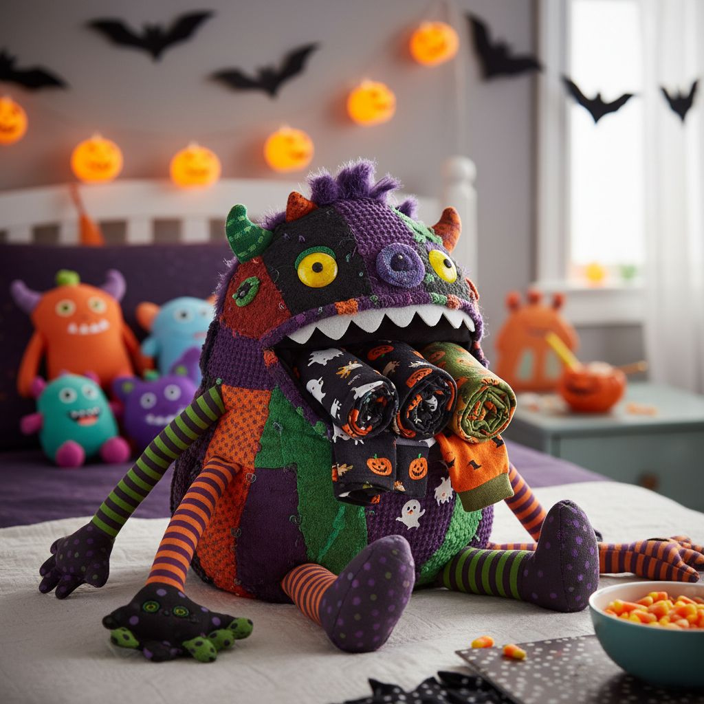 Range-pyjama monstre Halloween : Créez un merveilleux accessoire enfant