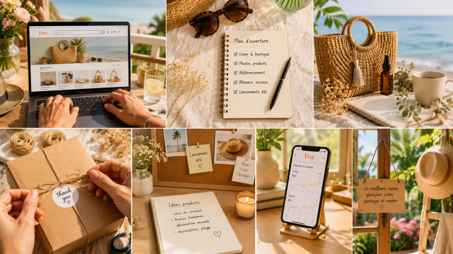 Etsy en été : pourquoi c&rsquo;est le meilleur moment pour ouvrir sa boutique